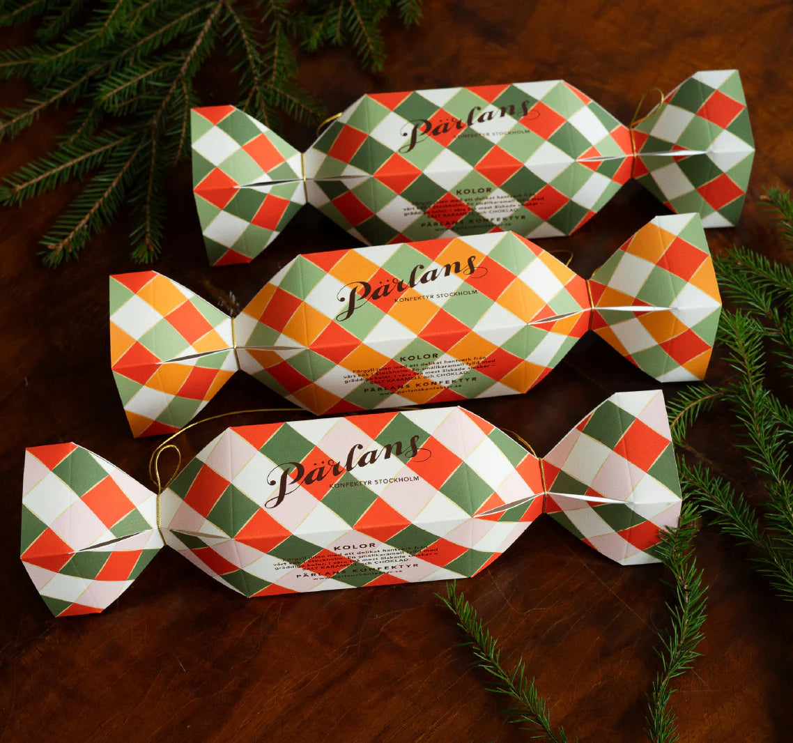 Pärlans Christmas Cracker / 8 Caramels, Chocolate, Salted Caramel