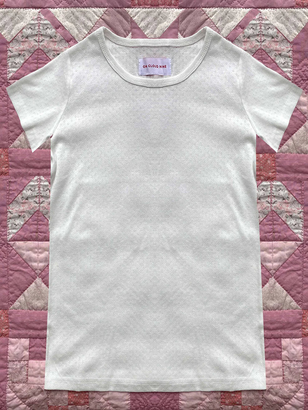 Pointelle T-Shirt / White