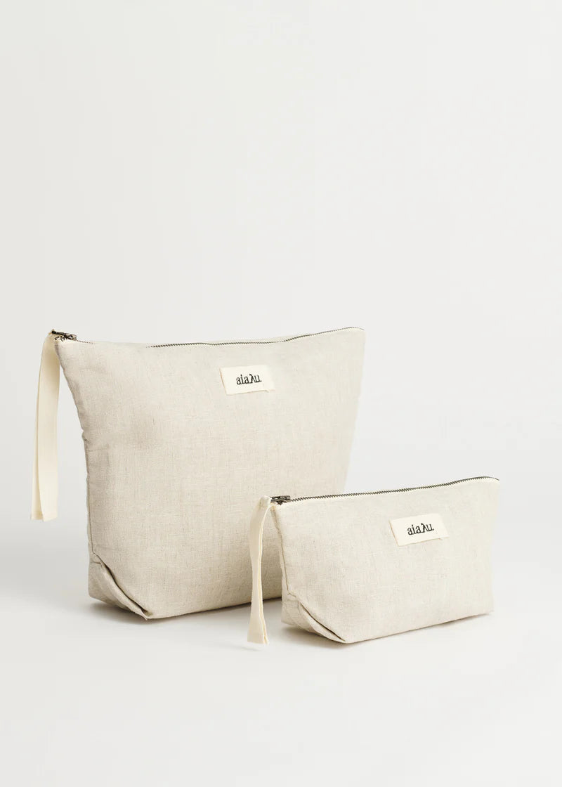 Pouch Linen Mini / Pure Nature