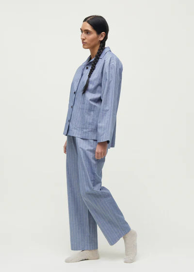 Pyjamas Shirt Herringbone / MIx Dust Blue