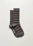 Striped Cashmere Socks / Mix Grey