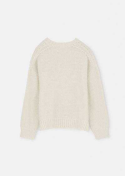 Vetla Wool Sweater / Pure Ecru