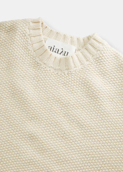 Vetla Wool Sweater / Pure Ecru