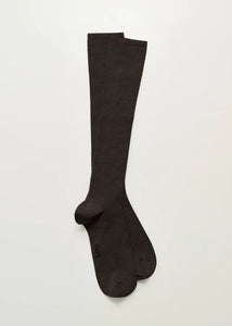 Wool Knee Socks / Brown