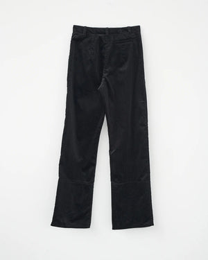 Corduroy Box Trousers / Black