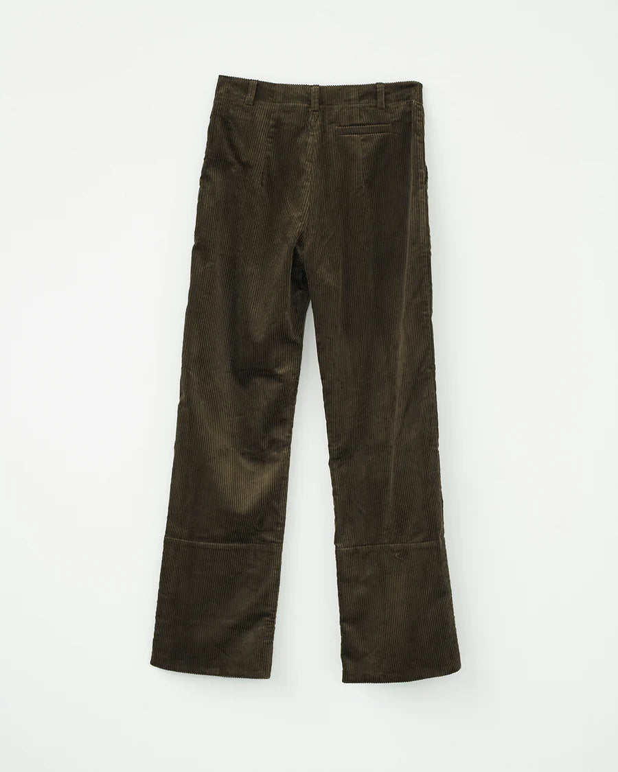 Corduroy Box Trousers / Brown