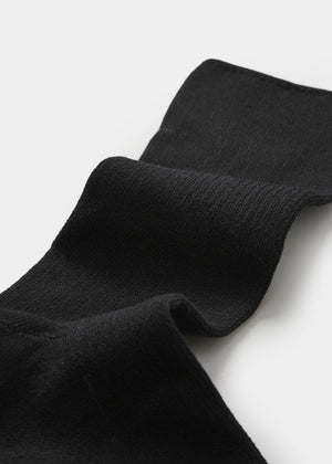 Cotton Rib Socks / Black
