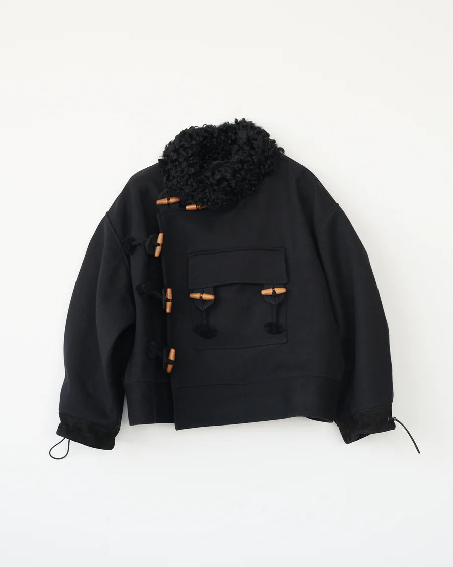 Heavy Wool Officer Jacket A Door