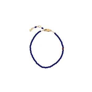 Iris Mini Murano Bracelet / Dark Blue