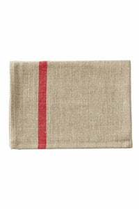 Kitchen Towel / Natural Red Stripe