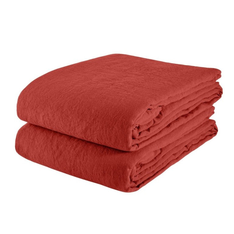 Linen Table Cloth 160 x 300 / Carmine Red