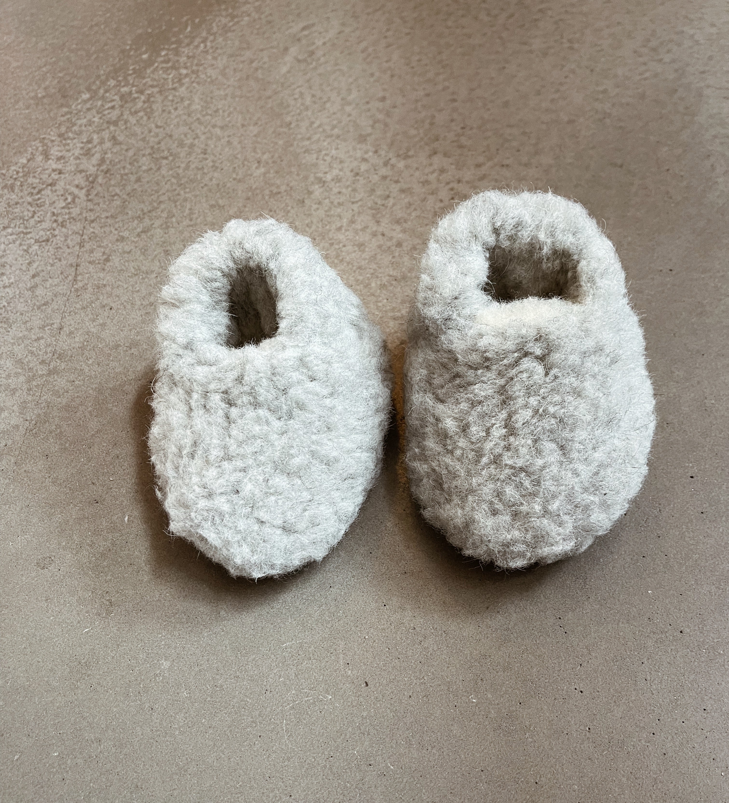 Wool Slippers Mini / Grey