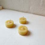 Beeswax Tea Candles / Box of 18 pc