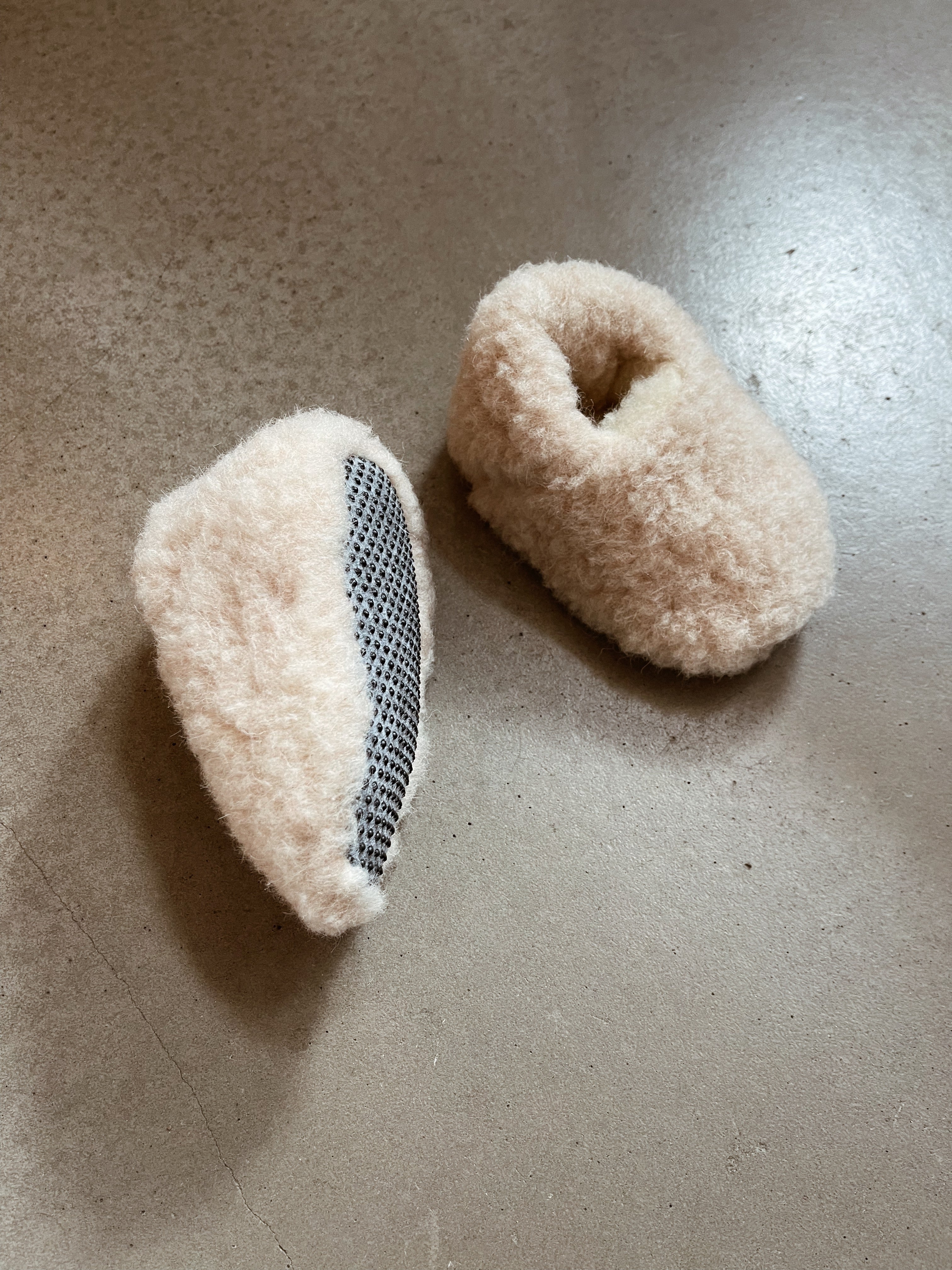 Wool Slippers Mini / Taupe