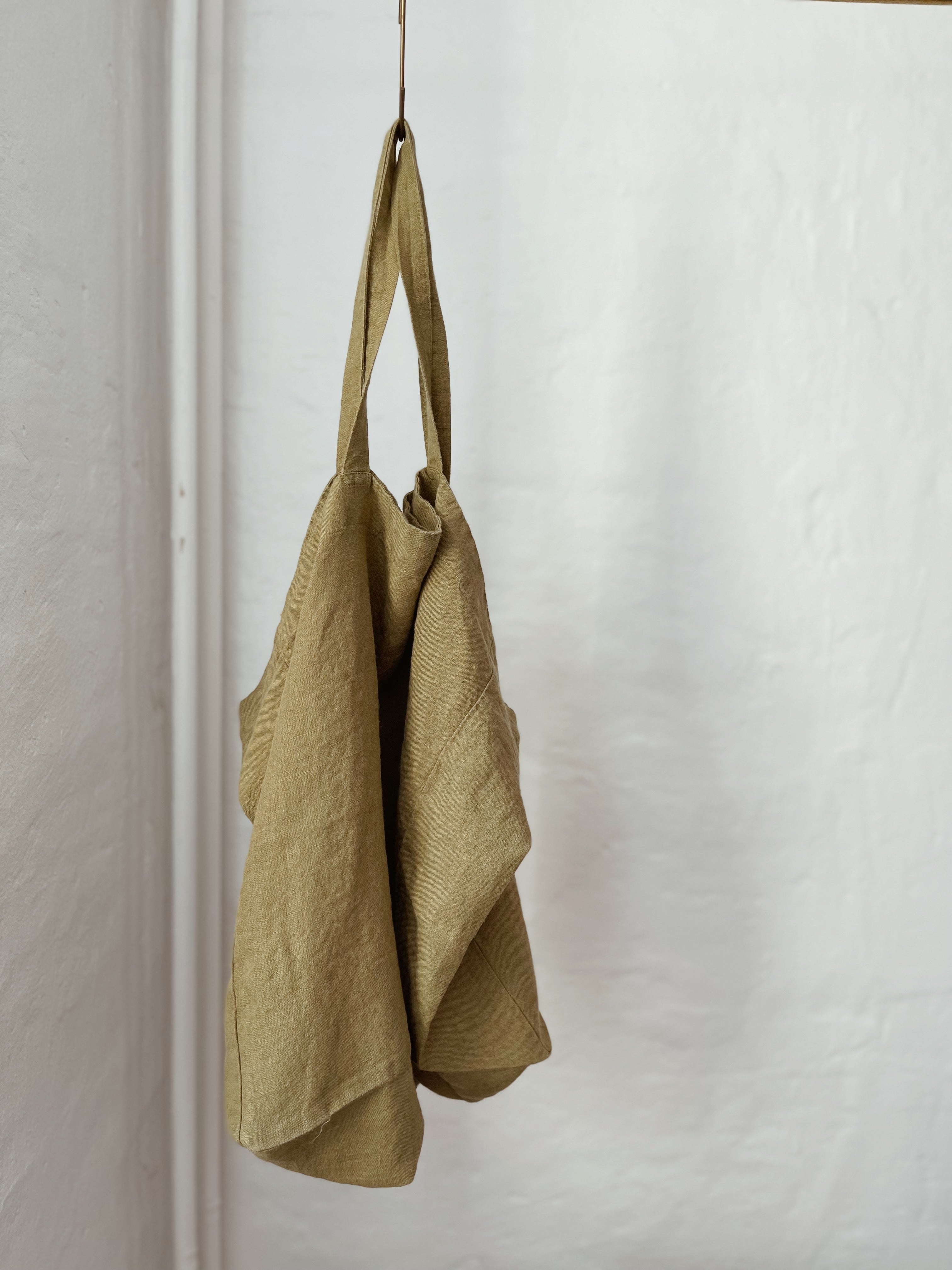 Large Linen Bag / Bronze