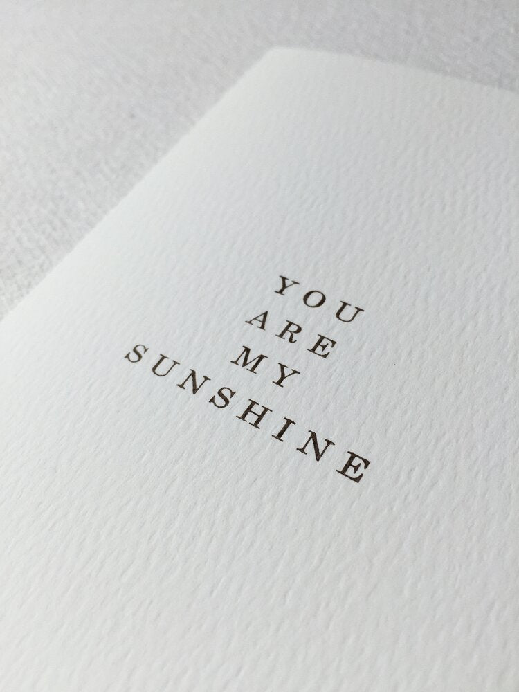 Du er mit solskin 