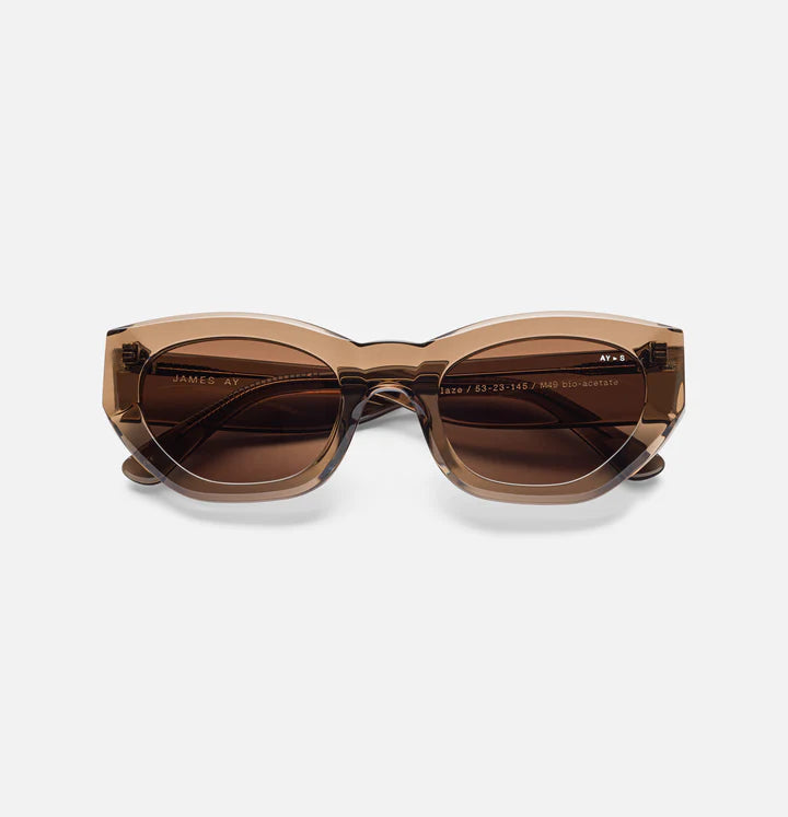 James AY Sunglasses / Blaze / Transparent Coffee Brown