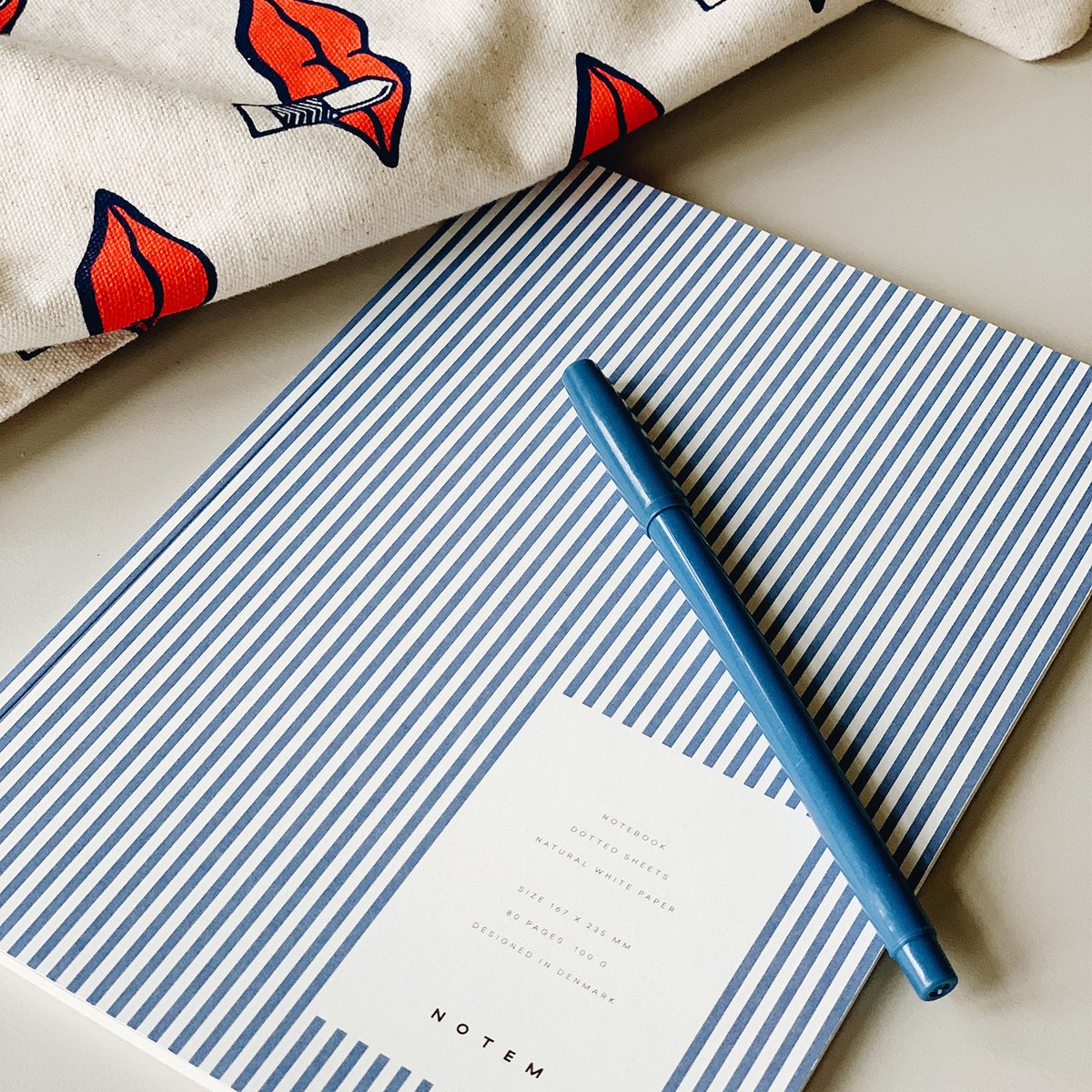 VITA Notebook, Medium - Blue Lines