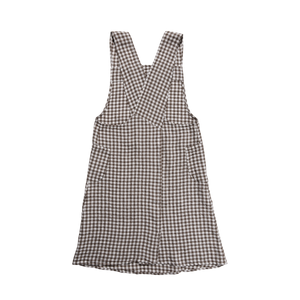 Japanese Apron, Brown Gingham